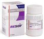 Resof (400 mg di sofosbuvir) dai laboratori del Dr. Reddy